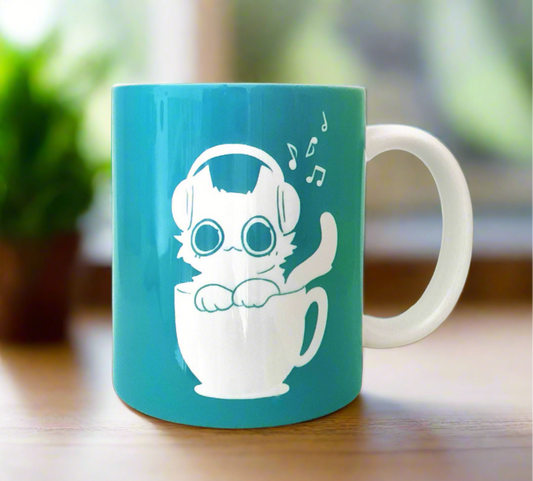 340ml Teacup Cat Mug