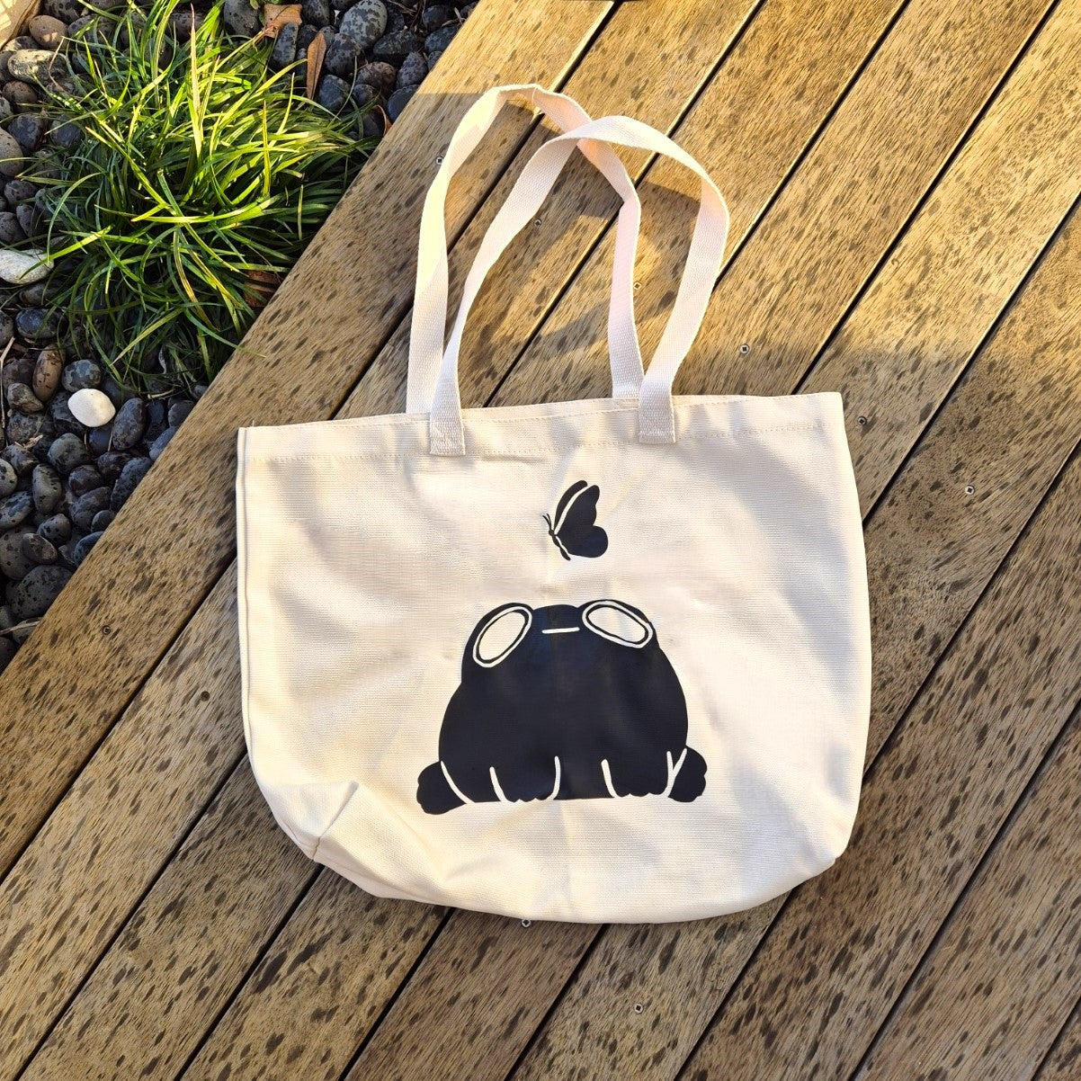 Canvas Tote Bag - Frog