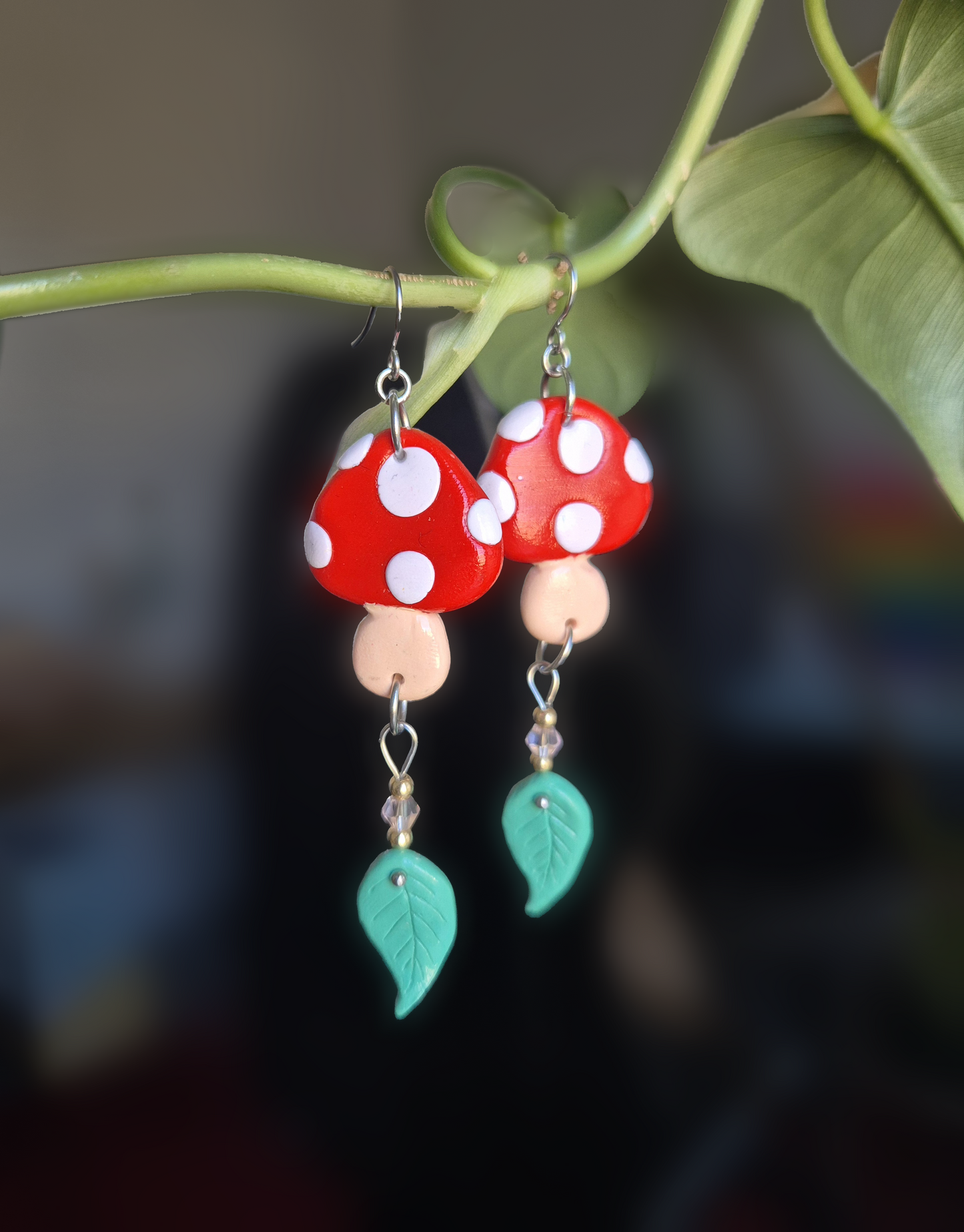 Clay Mushroom Earrings