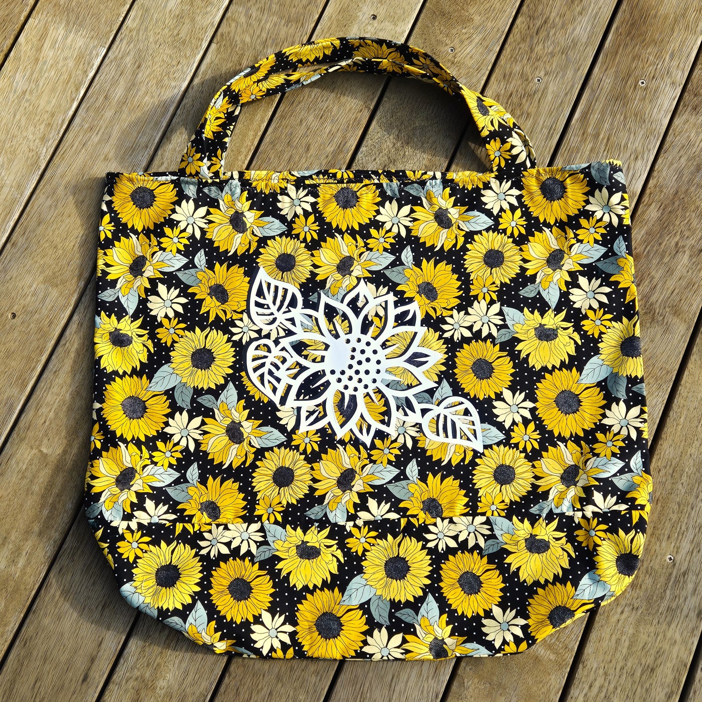 Large Sunflower Tote Bag