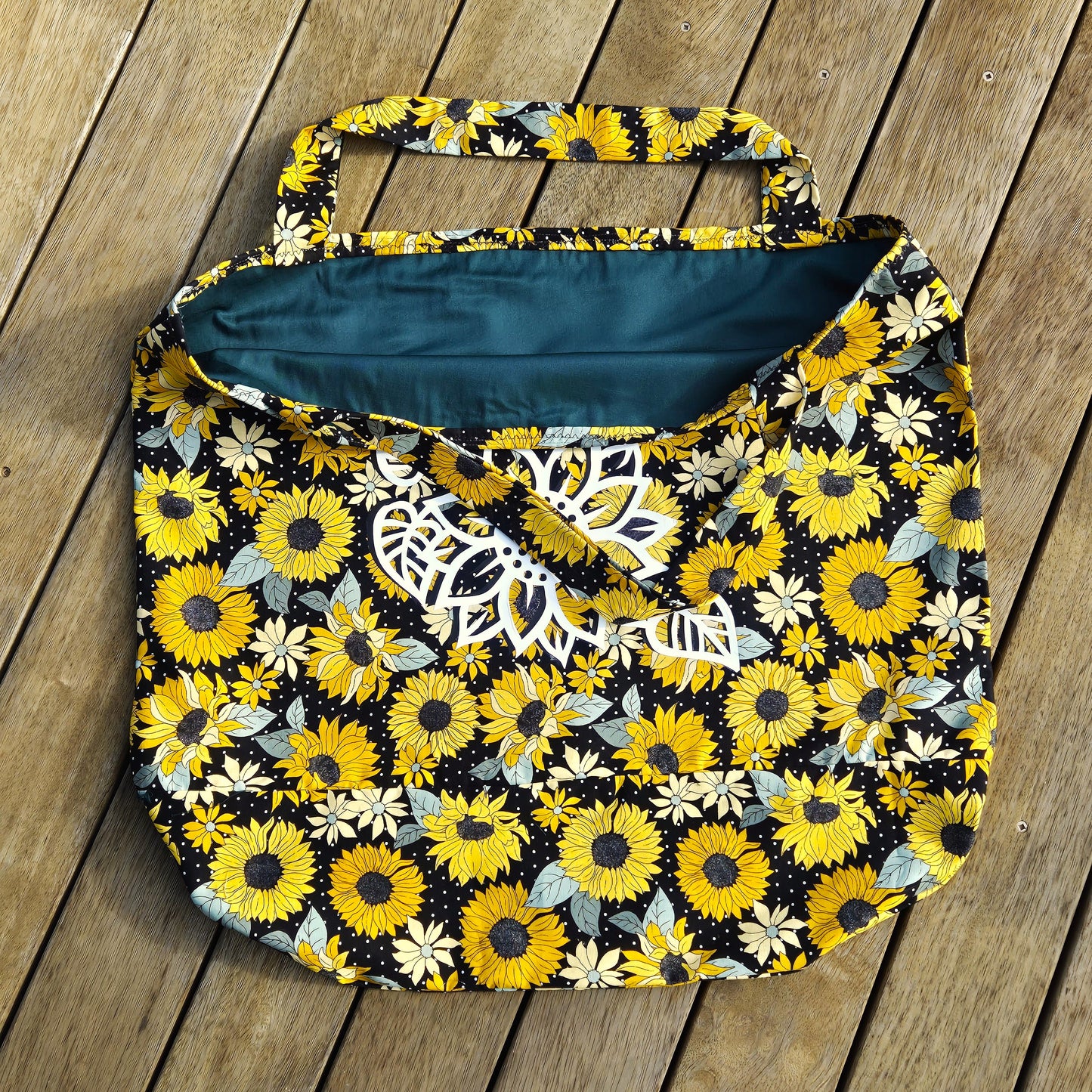 Large Sunflower Tote Bag