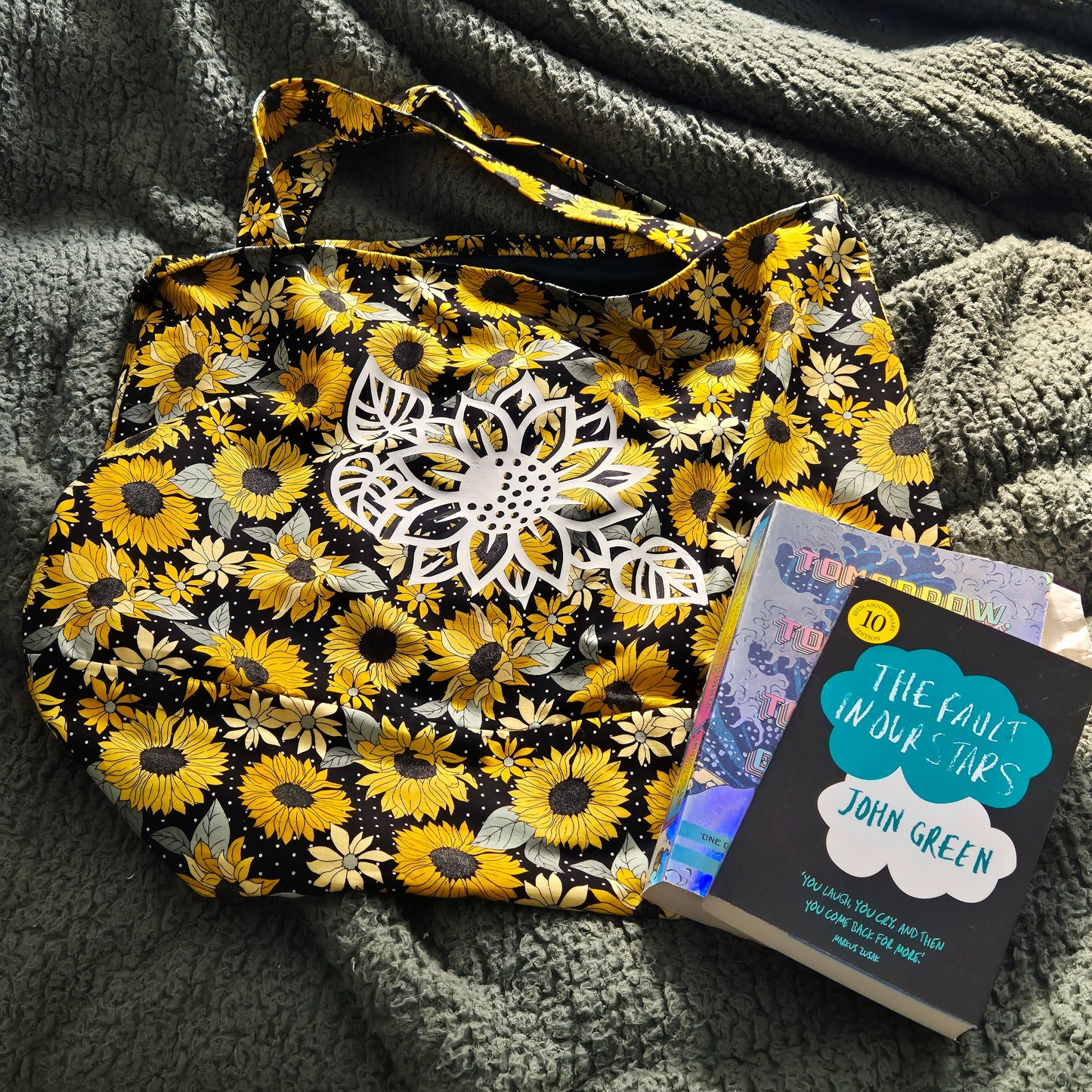 Large Sunflower Tote Bag