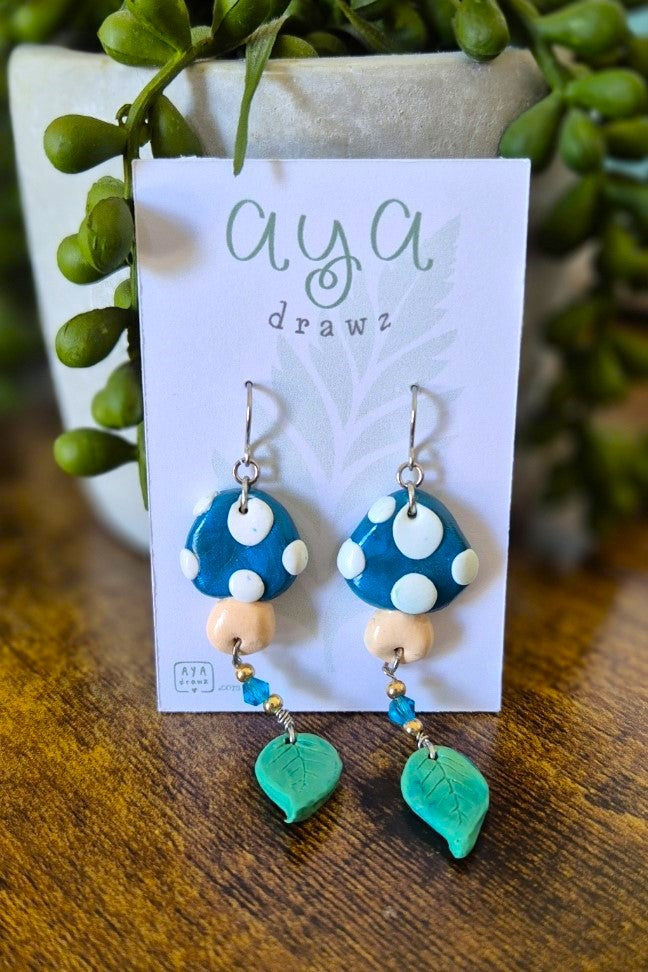 Clay Mushroom Earrings